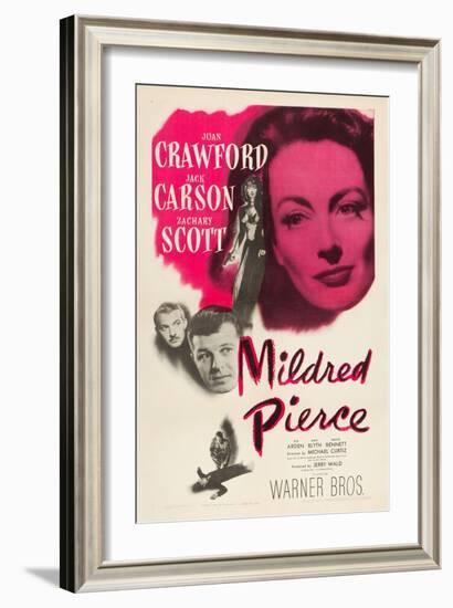 Mildred Pierce, Joan Crawford, Zachary Scott, Jack Carson, 1945-null-Framed Art Print