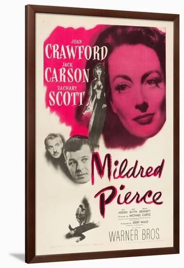 Mildred Pierce, Joan Crawford, Zachary Scott, Jack Carson, 1945-null-Framed Art Print