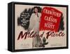 Mildred Pierce, UK Movie Poster, 1945-null-Framed Stretched Canvas