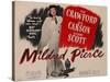 Mildred Pierce, UK Movie Poster, 1945-null-Stretched Canvas