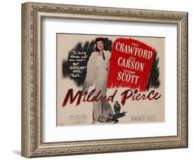 Mildred Pierce, UK Movie Poster, 1945-null-Framed Art Print