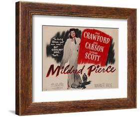 Mildred Pierce, UK Movie Poster, 1945-null-Framed Art Print