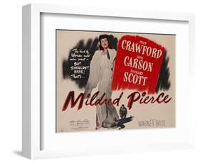 Mildred Pierce, UK Movie Poster, 1945-null-Framed Art Print