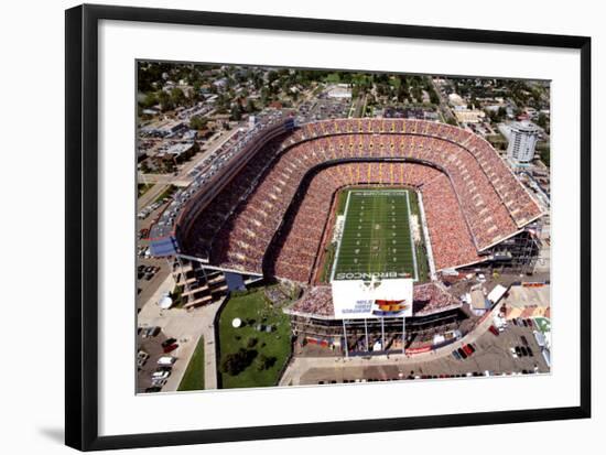 Mile High Stadium - Denver, Colorado-Mike Smith-Framed Art Print