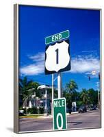 Mile Marker 0, Key West, Florida Keys, Florida, USA-Terry Eggers-Framed Photographic Print