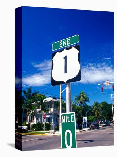 Mile Marker 0, Key West, Florida Keys, Florida, USA-Terry Eggers-Stretched Canvas