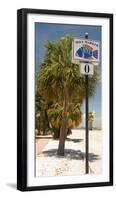 Mile Marker Zero at Pass-A-Grille, St. Pete Beach, Tampa Bay Area, Tampa Bay, Florida, USA-null-Framed Photographic Print