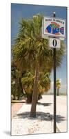Mile Marker Zero at Pass-A-Grille, St. Pete Beach, Tampa Bay Area, Tampa Bay, Florida, USA-null-Mounted Photographic Print