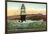 Mile Rock Lighthouse, San Francisco, California-null-Framed Art Print