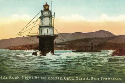 'Mile Rock Lighthouse, San Francisco, California' Posters | AllPosters.com