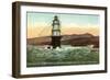 Mile Rock Lighthouse, San Francisco, California-null-Framed Art Print