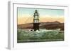 Mile Rock Lighthouse, San Francisco, California-null-Framed Art Print