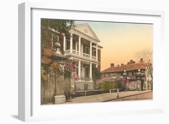 Miles Brewton House, Charleston-null-Framed Art Print