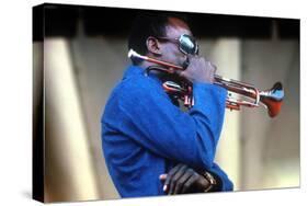 Miles Davis, American Composer and Jazz Trumpet Player, Newport Jazz Festival July 4 1969-null-Stretched Canvas