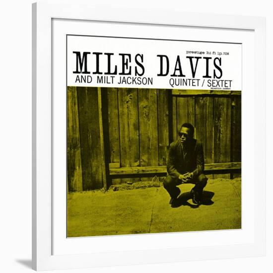 Miles Davis and Milt Jackson - Quintet / Sextet-null-Framed Art Print