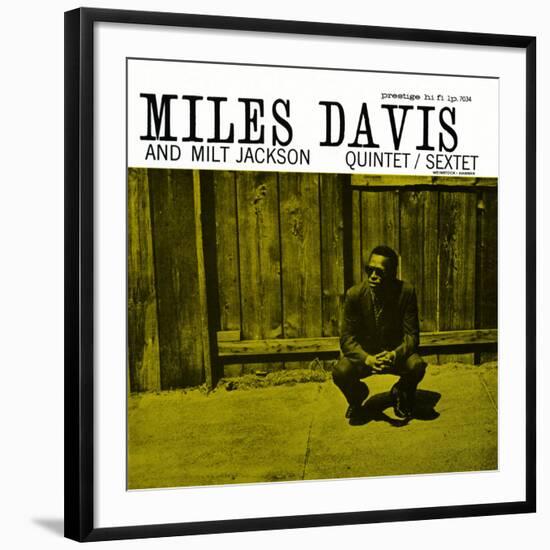 Miles Davis and Milt Jackson - Quintet / Sextet-null-Framed Art Print