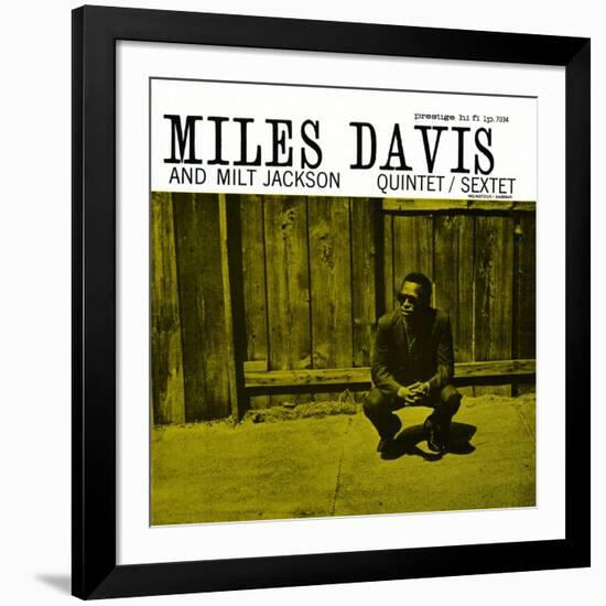 Miles Davis and Milt Jackson - Quintet / Sextet-null-Framed Art Print