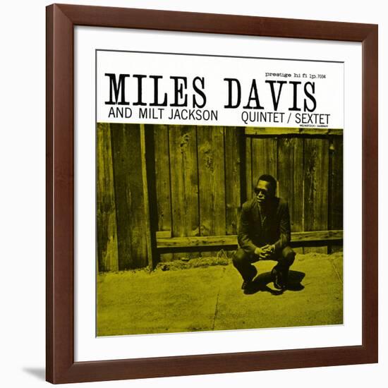 Miles Davis and Milt Jackson - Quintet / Sextet-null-Framed Art Print