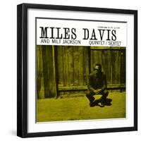 Miles Davis and Milt Jackson - Quintet / Sextet-null-Framed Art Print