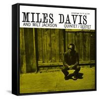 Miles Davis and Milt Jackson - Quintet / Sextet-null-Framed Stretched Canvas