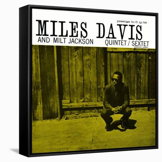 Miles Davis and Milt Jackson - Quintet / Sextet-null-Framed Stretched Canvas