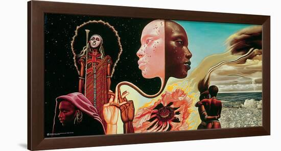 Miles Davis- Bitches Brew Album Art-Mati Klarwein-Framed Poster