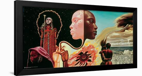 Miles Davis- Bitches Brew Album Art-Mati Klarwein-Framed Poster