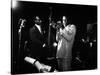 Miles Davis (C) with Oscar Pettiford and Bud Powell, Birdland, 1949-null-Stretched Canvas