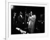 Miles Davis (C) with Oscar Pettiford and Bud Powell, Birdland, 1949-null-Framed Photo