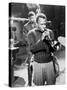 Miles Davis Performing in 1960-null-Stretched Canvas