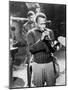 Miles Davis Performing in 1960-null-Mounted Photo