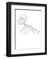 Miles Davis-Logan Huxley-Framed Art Print