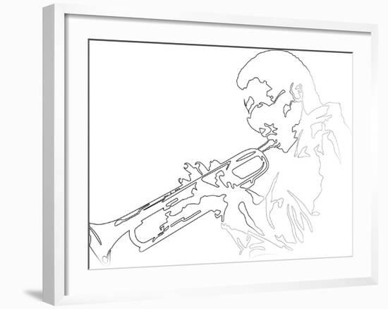 Miles Davis-Logan Huxley-Framed Art Print