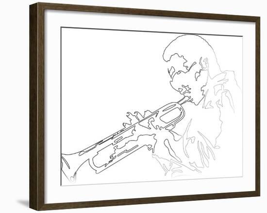 Miles Davis-Logan Huxley-Framed Art Print