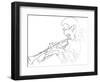 Miles Davis-Logan Huxley-Framed Premium Giclee Print