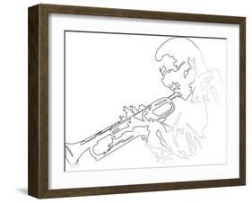 Miles Davis-Logan Huxley-Framed Art Print