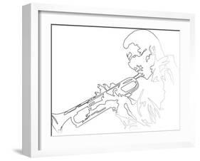 Miles Davis-Logan Huxley-Framed Art Print