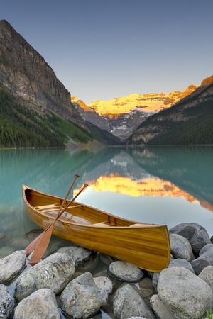 Cedar-Strip Canoe at Lake Louise, Banff National Park