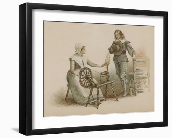 Miles Standish-Henry Marriott Paget-Framed Giclee Print