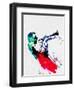 Miles Watercolor-Lora Feldman-Framed Premium Giclee Print