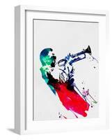 Miles Watercolor-Lora Feldman-Framed Art Print