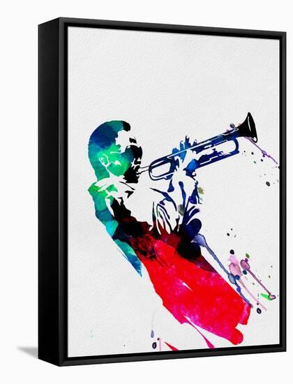 Miles Watercolor-Lora Feldman-Framed Stretched Canvas
