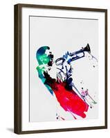 Miles Watercolor-Lora Feldman-Framed Art Print