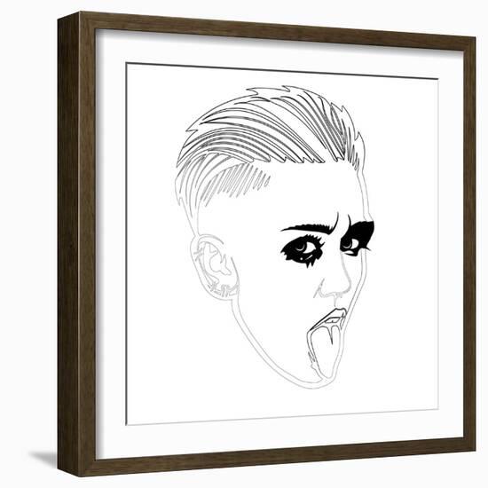 Miley Cyrus-Logan Huxley-Framed Art Print