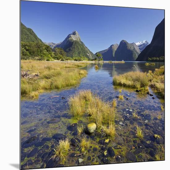 Milford Fictile, Fiordland National Park, Southland, South Island, New Zealand-Rainer Mirau-Mounted Photographic Print