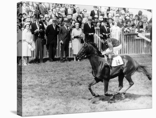 Milford Horseracing and Jockey Lester Piggott-null-Stretched Canvas