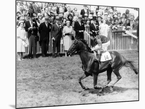 Milford Horseracing and Jockey Lester Piggott-null-Mounted Photographic Print