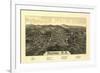 Milford, New Hampshire - Panoramic Map-Lantern Press-Framed Art Print