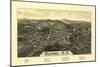 Milford, New Hampshire - Panoramic Map-Lantern Press-Mounted Art Print