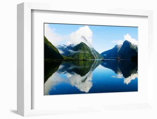 Milford Sound, Fiordland, New Zealand-Rawpixel com-Framed Photographic Print